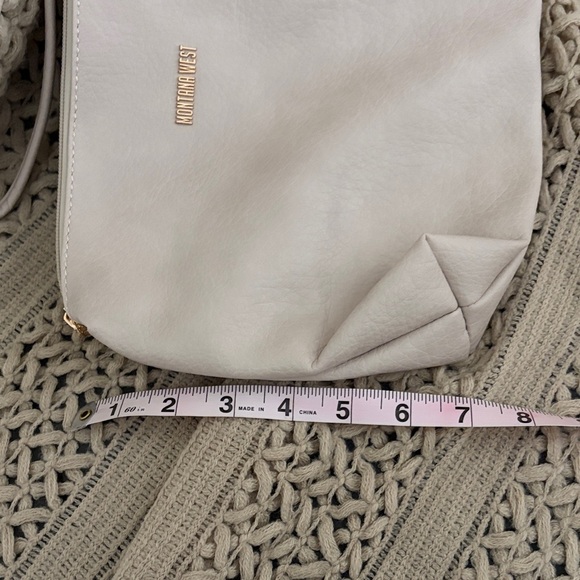 Montana West Cream Oversized Wristlet Pouch - Picture 6 of 6